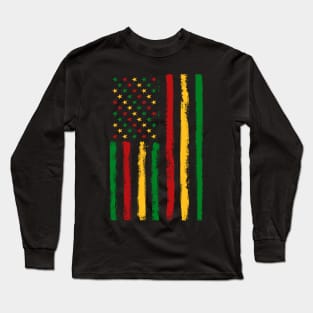 Juneteenth Independence Day Flag Long Sleeve T-Shirt